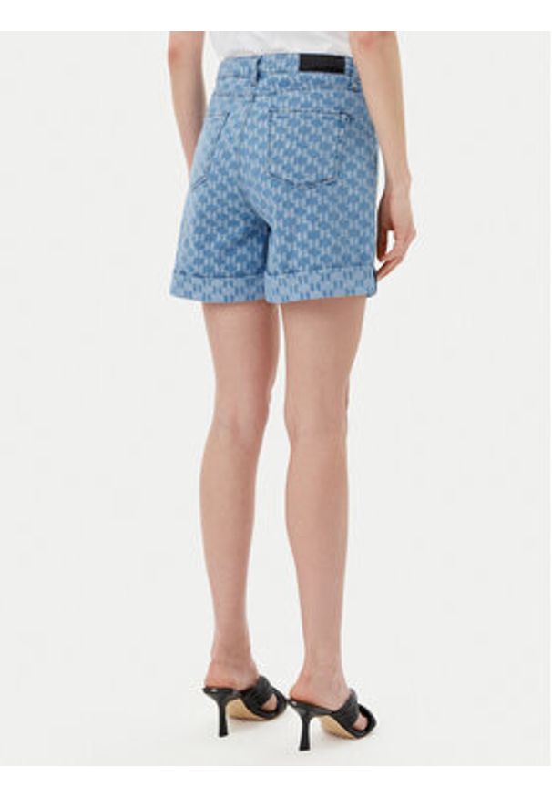 Karl Lagerfeld - KARL LAGERFELD Szorty jeansowe A2W10111 Niebieski Regular Fit. Kolor: niebieski. Materiał: bawełna