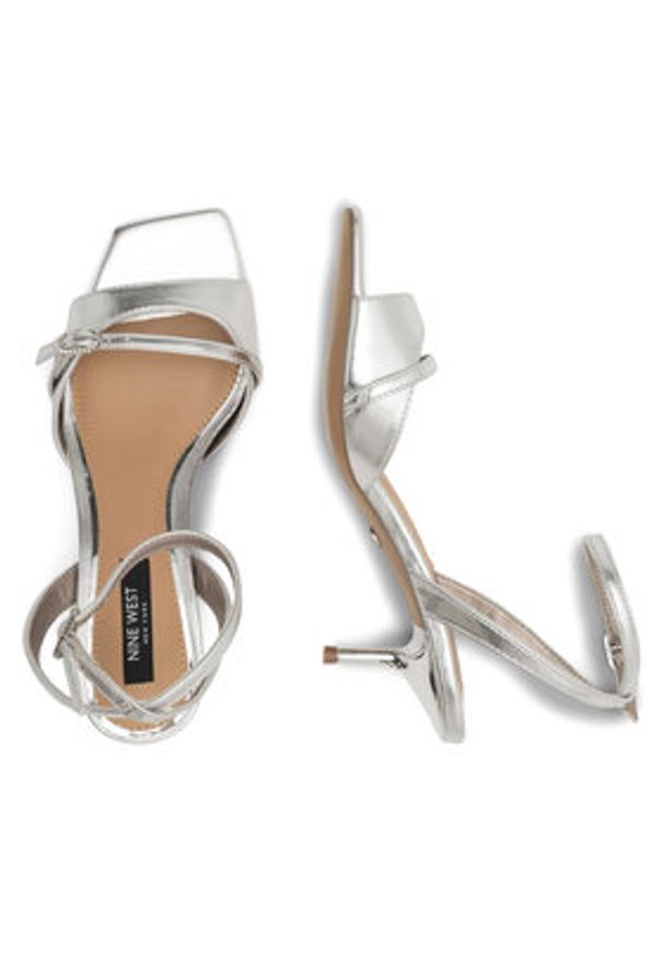 Nine West Sandały FEROZA BYCCC02 Srebrny. Kolor: srebrny. Materiał: syntetyk
