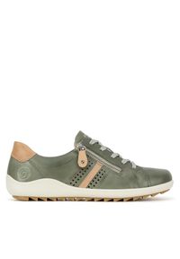 Półbuty Remonte. Kolor: zielony #1
