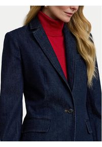 Lauren Ralph Lauren - LAUREN RALPH LAUREN Marynarka 200957636001 Granatowy Straight Fit. Kolor: niebieski. Materiał: jeans, bawełna #3