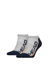 Head - Skarpetki Niskie 2-Pack Szaro-Navy 39-42 Oddychające i Wygodne. Kolor: wielokolorowy