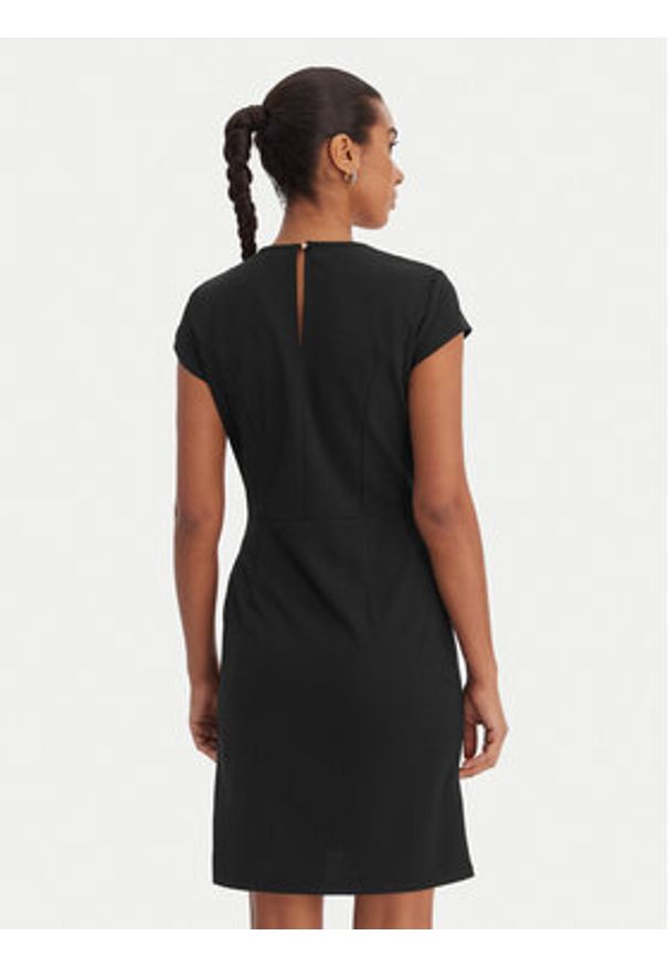 Morgan Sukienka koktajlowa 261-RIXO Czarny Slim Fit. Kolor: czarny. Materiał: syntetyk. Styl: wizytowy