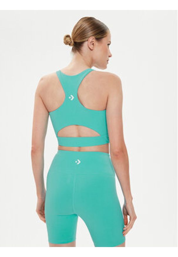 Converse Biustonosz top W Wordmark Bra Top 10024540-A11 Niebieski. Kolor: niebieski. Materiał: bawełna