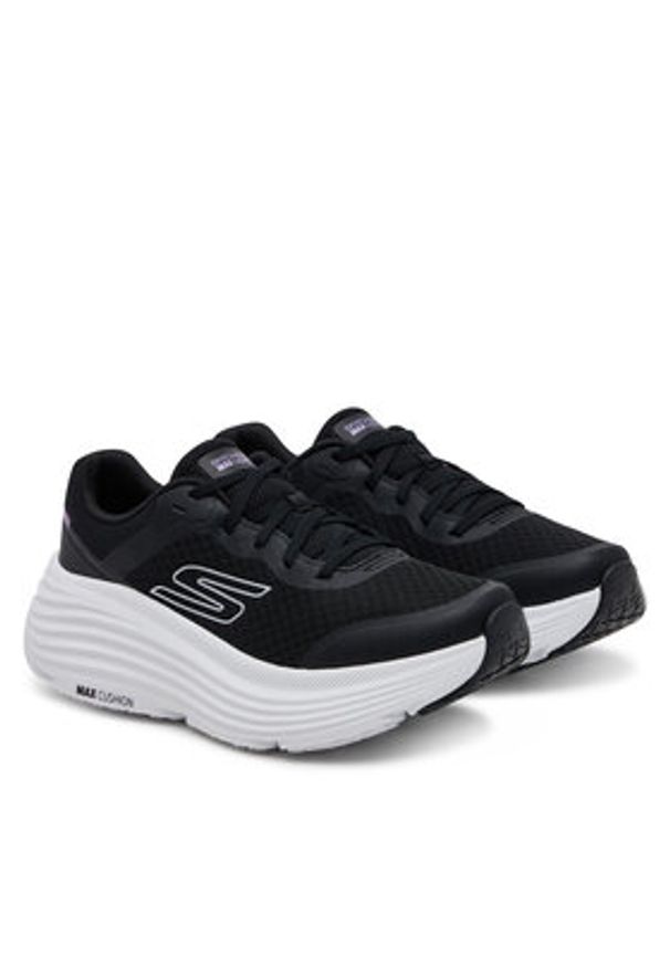 skechers - Skechers Sneakersy Max Cushioning Endea 129470/BKW Czarny. Kolor: czarny. Materiał: materiał