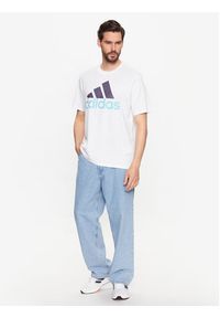 Adidas - adidas T-Shirt Essentials Single Jersey Big Logo T-Shirt IJ8579 Biały Regular Fit. Kolor: biały. Materiał: bawełna, jersey #2