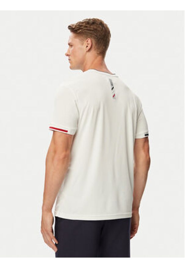 Beverly Hills Polo Club T-Shirt P-SS26M-TS0172 Biały Regular Fit. Typ kołnierza: polo. Kolor: biały. Materiał: syntetyk