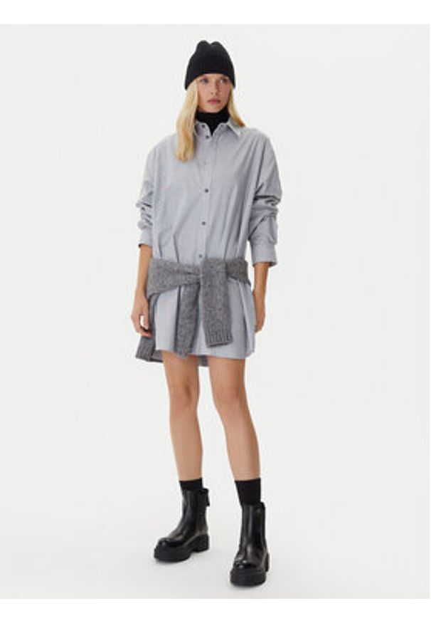 G-Star RAW - G-Star Raw Sukienka koszulowa D26979-C290 Niebieski Oversize. Kolor: niebieski. Materiał: bawełna. Typ sukienki: koszulowe, oversize