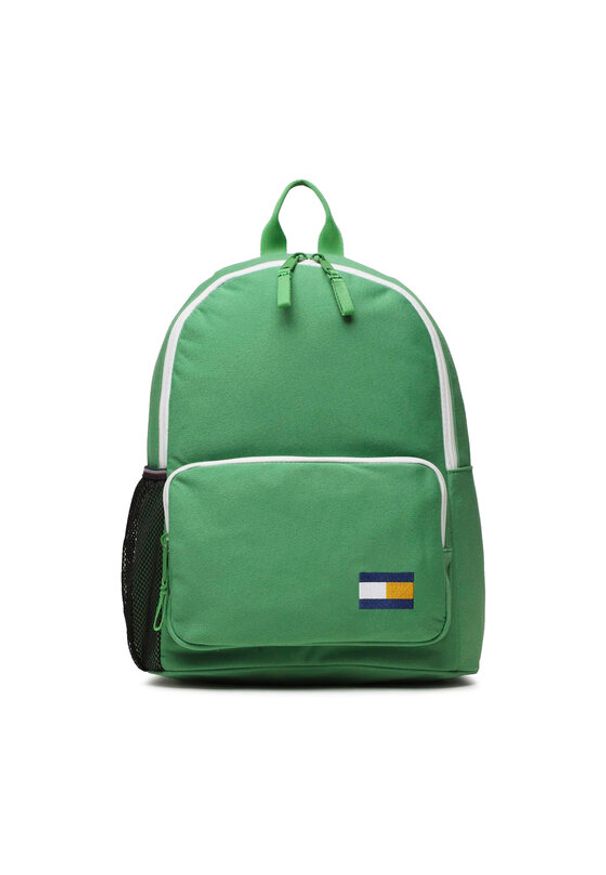 TOMMY HILFIGER - Tommy Hilfiger Plecak Big Flag Backpack AU0AU01725 Zielony. Kolor: zielony. Materiał: materiał