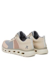 Rieker Sneakersy M6006-90 Beżowy. Kolor: beżowy. Materiał: materiał #6