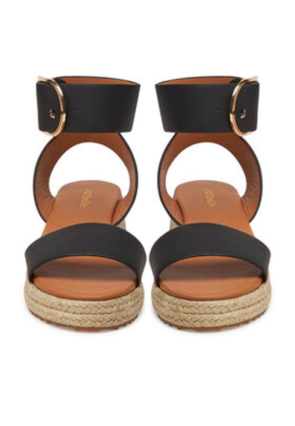 DeeZee Espadryle QS276-1 Czarny. Kolor: czarny. Materiał: materiał, syntetyk