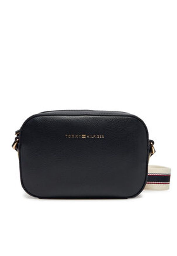 TOMMY HILFIGER - Tommy Hilfiger Torebka AW0AW17450 Granatowy. Kolor: niebieski. Materiał: skórzane