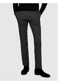 Sisley Spodnie materiałowe 4QUXSF02X Szary Slim Fit. Kolor: szary. Materiał: bawełna