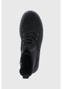 Answear Lab Workery kolor czarny na platformie. Nosek buta: okrągły. Zapięcie: sznurówki. Kolor: czarny. Obcas: na platformie #5