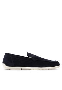 Calvin Klein Mokasyny Driving Shoe Sue HM0HM00433 Granatowy. Kolor: niebieski. Materiał: skóra, zamsz