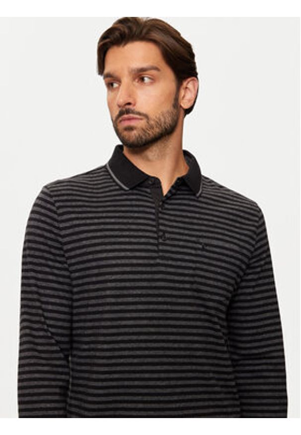 Pierre Cardin Polo C5 30514.3046 Czarny Regular Fit. Typ kołnierza: polo. Kolor: czarny. Materiał: bawełna
