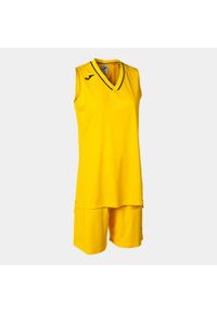 Joma - Zestaw do koszykówki damski Atlanta. Kolor: czarny, wielokolorowy, żółty. Materiał: dresówka. Sport: koszykówka