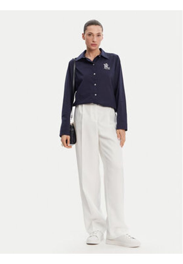 Lauren Ralph Lauren - LAUREN RALPH LAUREN Koszula 20529276 Granatowy Regular Fit. Kolor: niebieski. Materiał: bawełna