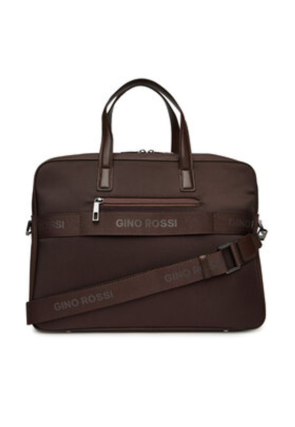 Gino Rossi Torba na laptopa 05A11192-1 Brązowy. Kolor: brązowy. Materiał: materiał