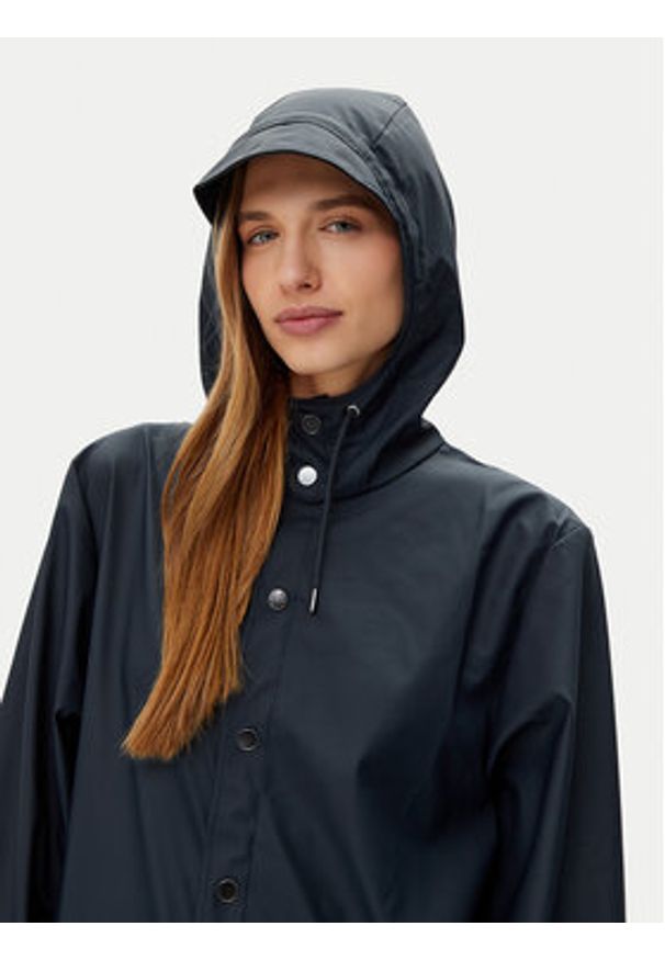 Rains Kurtka przeciwdeszczowa Unisex 12020 Granatowy Regular Fit. Kolor: niebieski. Materiał: syntetyk