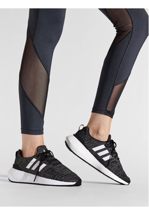 Adidas - adidas Sneakersy Swift Run 22 J GW8176 Szary. Kolor: szary. Materiał: materiał. Sport: bieganie