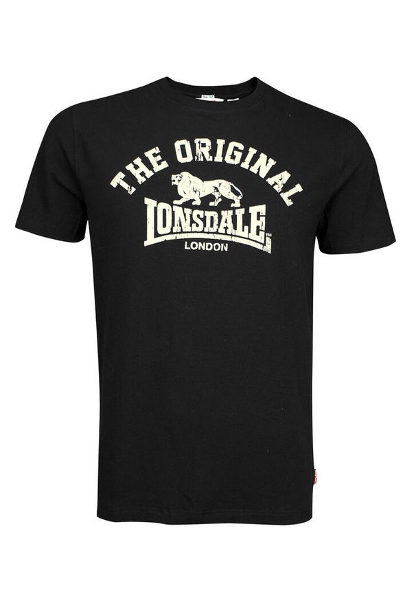 Koszulka Lonsdale Original. Kolor: czarny. Materiał: bawełna