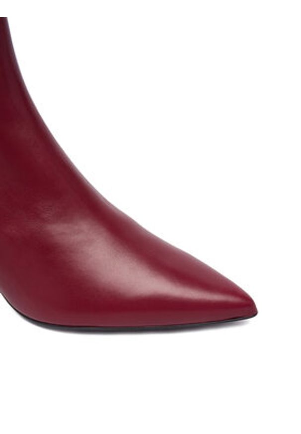 HÖGL Botki 0-106503-44000 Bordowy. Kolor: czerwony. Materiał: skóra