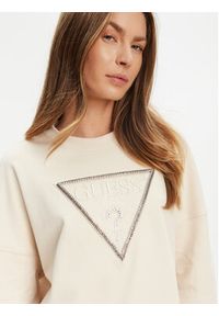 Guess Bluza W5YQ04 KC8I0 Beżowy Regular Fit. Kolor: beżowy. Materiał: bawełna #4