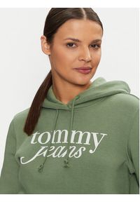 Tommy Jeans Bluza DW0DW20170 Zielony Regular Fit. Kolor: zielony. Materiał: bawełna