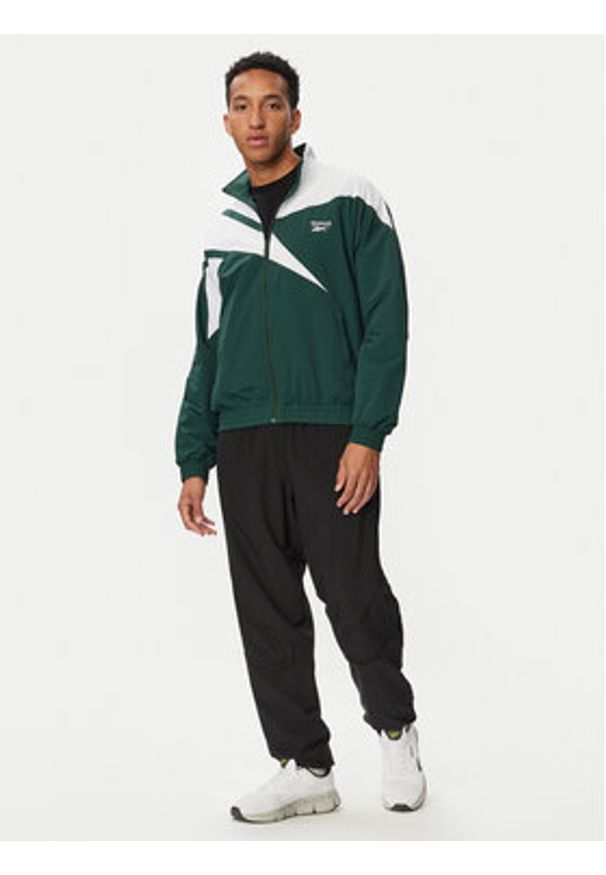 Reebok Bluza RK25720CCM Zielony Regular Fit. Kolor: zielony. Materiał: syntetyk