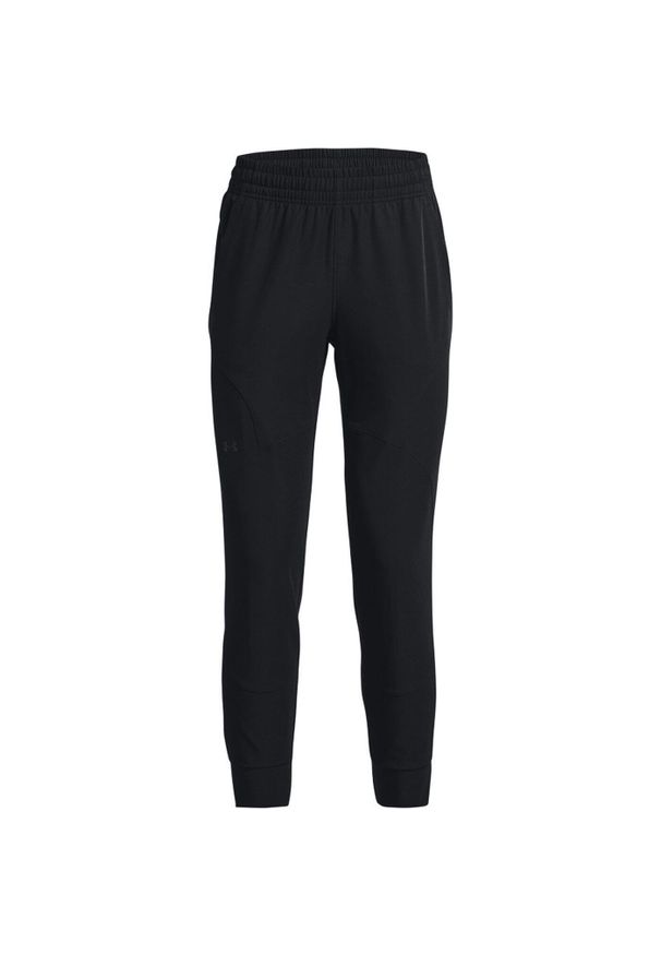 Spodnie sportowe damskie Under Armour Unstoppable Jogger. Kolor: szary, czarny, wielokolorowy. Materiał: dresówka. Sport: bieganie