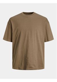 Jack & Jones - Jack&Jones T-Shirt Bradley 12249319 Brązowy Regular Fit. Kolor: brązowy. Materiał: bawełna #6