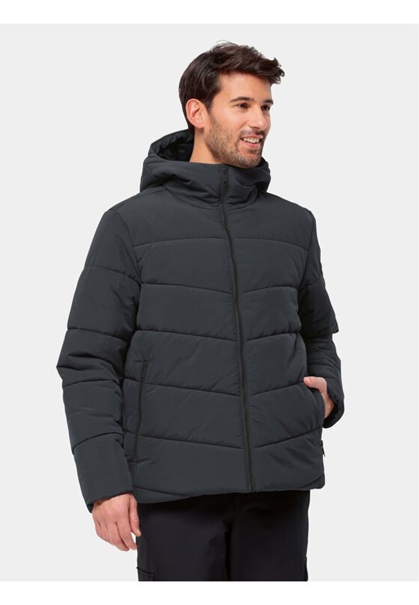 Jack Wolfskin Kurtka zimowa Karolinger Jkt 1207831 Czarny Regular Fit. Kolor: czarny. Materiał: syntetyk. Sezon: zima