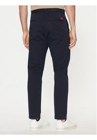 Hugo - HUGO Chinosy 50530886 Granatowy Slim Fit. Kolor: niebieski. Materiał: bawełna #5