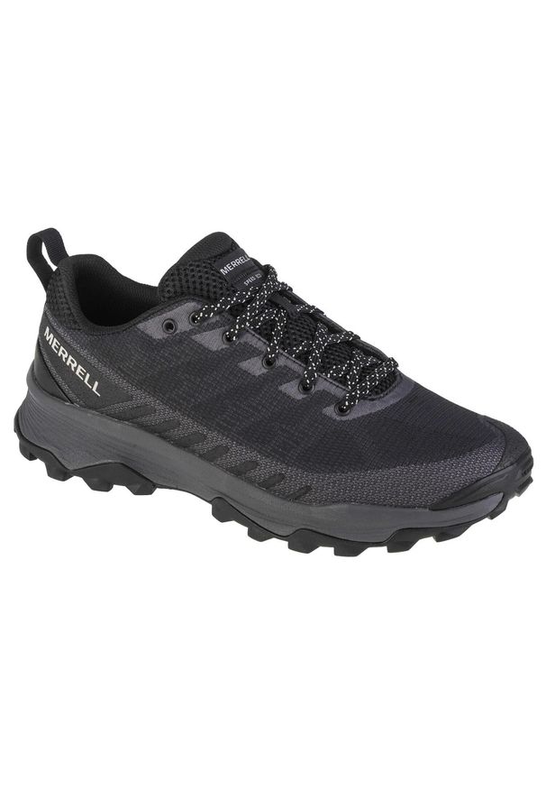 Buty trekkingowe męskie, Merrell Speed Ecco. Kolor: szary, czarny, wielokolorowy. Materiał: guma, materiał, tkanina, syntetyk. Sport: turystyka piesza