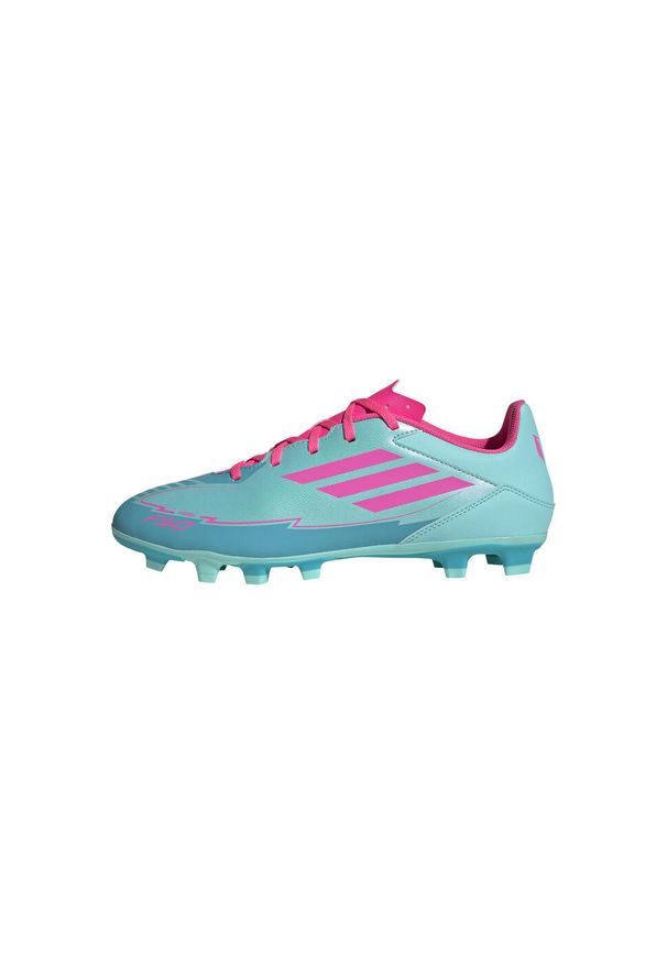 Adidas - Buty piłkarskie adidas F50 Club Messi FG/MG. Kolor: beżowy, różowy, wielokolorowy. Sport: piłka nożna