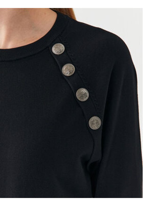 Marella Sweter Ossido 2333660437 Czarny Regular Fit. Kolor: czarny. Materiał: syntetyk