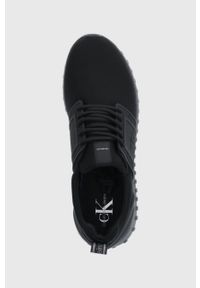 Calvin Klein Jeans buty kolor czarny. Nosek buta: okrągły. Zapięcie: sznurówki. Kolor: czarny. Materiał: materiał, włókno, guma. Obcas: na obcasie. Wysokość obcasa: niski #3