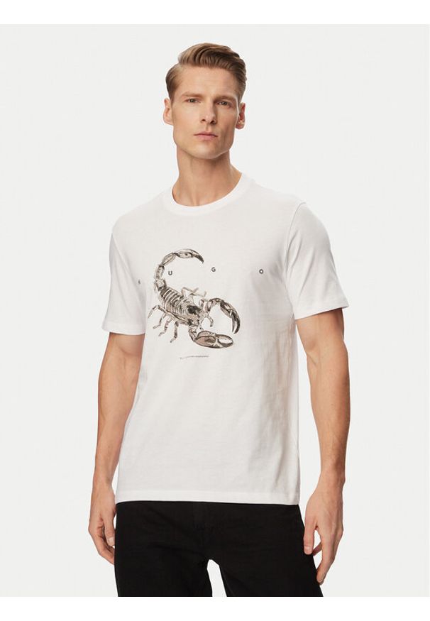 Hugo - HUGO T-Shirt Discorb 50557672 Biały Relaxed Fit. Kolor: biały. Materiał: bawełna