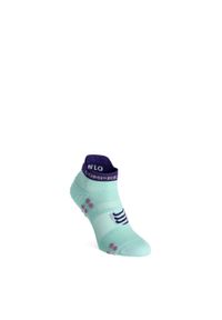 Skarpety biegowe Compressport Pro Racing Socks v4.0 Run Low. Kolor: zielony. Sport: bieganie