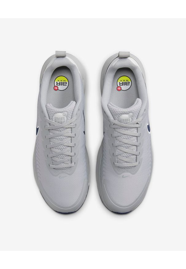 Nike AIR MAX NUAXIS Sneakersy męskie. Okazja: na co dzień. Kolor: szary. Materiał: syntetyk. Szerokość cholewki: normalna. Model: Nike Air Max. Sport: outdoor
