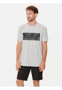 BOSS - Boss T-Shirt Tee 9 50512998 Szary Regular Fit. Kolor: szary. Materiał: bawełna