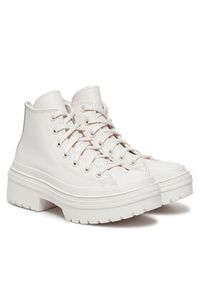Converse Trzewiki Chuck Taylor All Star Lugged Heel Leather Platform A10370C Biały. Kolor: biały. Materiał: skóra. Obcas: na platformie #6