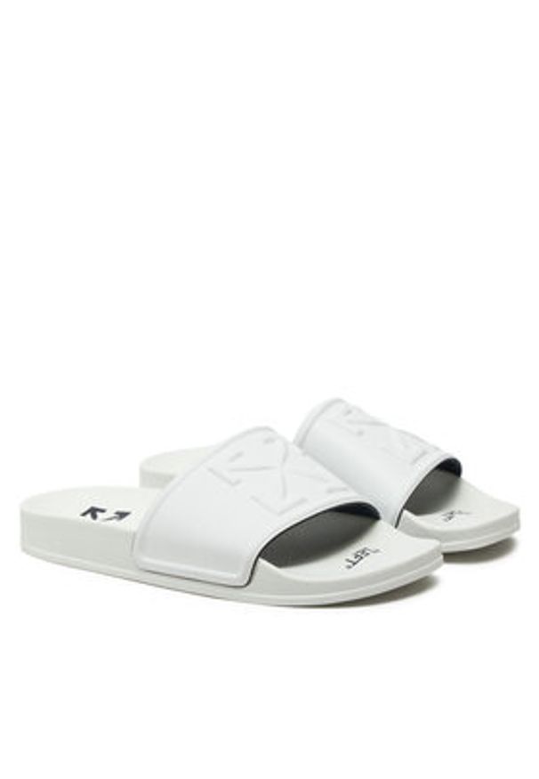 OFF-WHITE - Off-White Klapki OWIC006S22MAT0010100 Biały. Kolor: biały