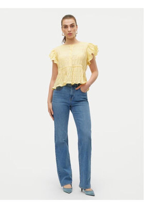 Vero Moda Jeansy Tessa 10315494 Niebieski Straight Fit. Kolor: niebieski