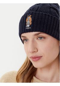 Polo Ralph Lauren Czapka 455981433002 Granatowy. Kolor: niebieski. Materiał: wełna, materiał #3