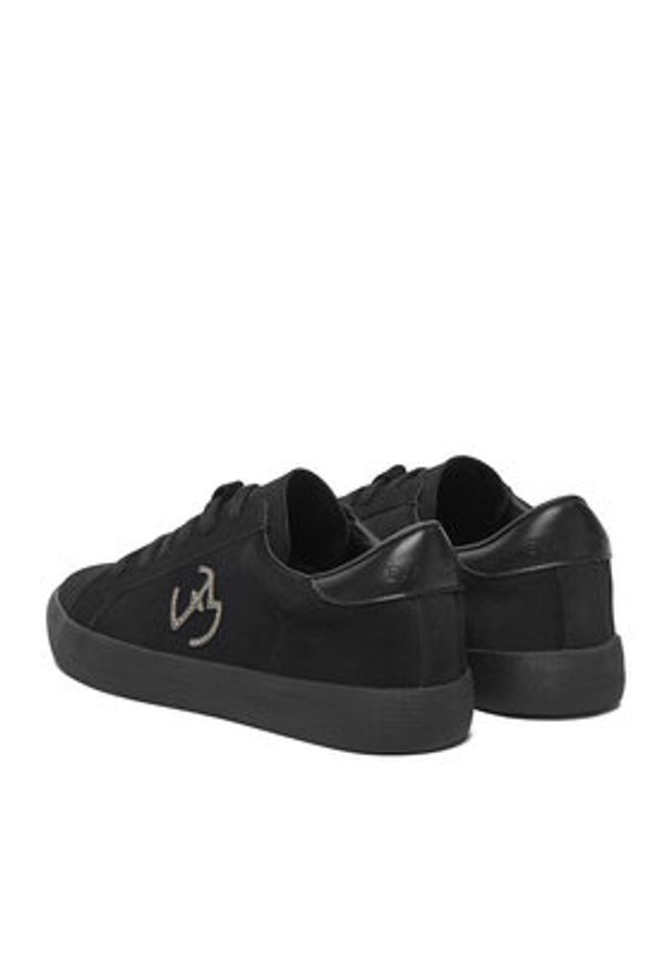 Eva Minge Sneakersy EO-ELLA-WSDR13670-1 Czarny. Kolor: czarny. Materiał: materiał