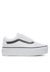 Vans Tenisówki Ua Old Skool Stackform VN0A7Q5MTWB1 Biały. Kolor: biały. Materiał: skóra