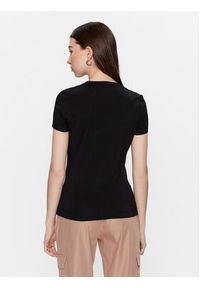Guess T-Shirt W3YI38 J1314 Czarny Slim Fit. Kolor: czarny. Materiał: bawełna