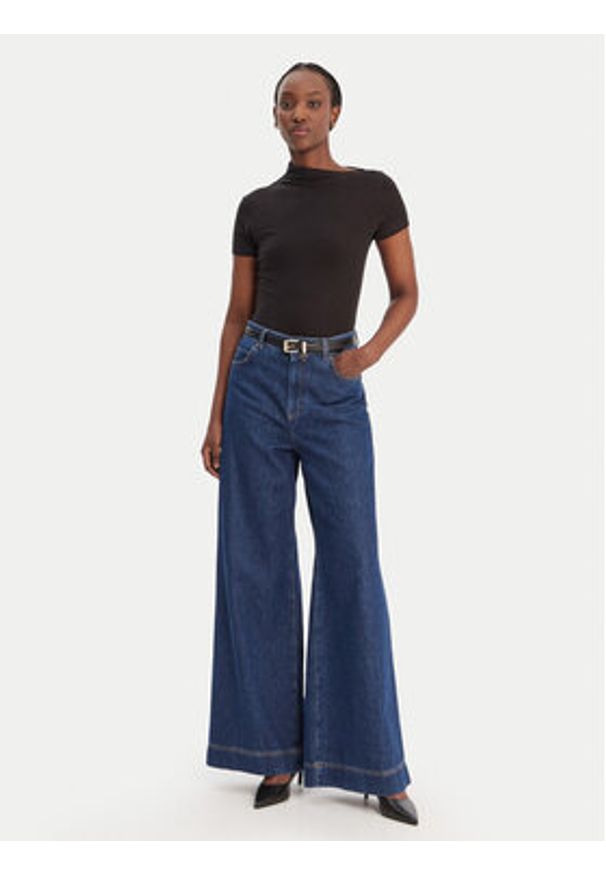 Guess Bluzka W6RP16 KD012 Czarny Regular Fit. Kolor: czarny. Materiał: syntetyk