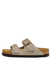 Birkenstock Klapki Arizona Bs 0951303 Khaki. Kolor: brązowy. Materiał: zamsz, skóra #4